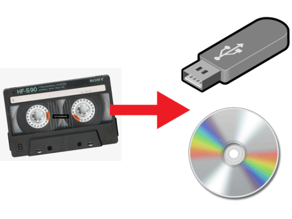 Audio Cassette to USB MP3/DVD